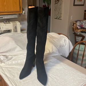 Elegant Black Over the Knee Boots